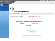 Tablet Screenshot of email.downstate.edu